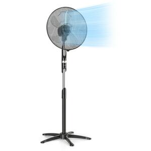 Klarstein Summer Vibe, stojanový ventilátor, 16" (40 cm), 55 W, 2040 m3/h, oscilácia 65°, čierny