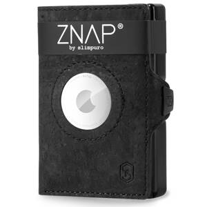 Slimpuro ZNAP Airtag Wallet, 8 kariet, priehradka na mince, 8,9 x 1,5 x 6,3 cm (Š x V x H), ochrana RFID