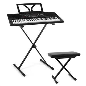 Schubert Etude 300, set keyboard + stojan na klávesy + stolička, čierna