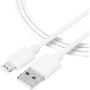 Tactical Smooth Thread Cable USB-A/Lightning 0,3m biely