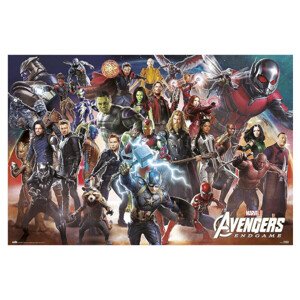 Plagát Avengers: Endgame - Line Up 003