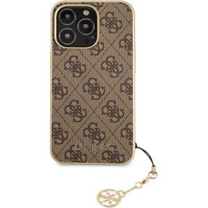 Guess 4G Charms Cover iPhone 13 Pro hnedý