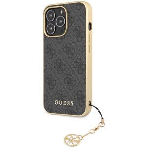 Guess 4G Charms Cover iPhone 13 Pro sivý