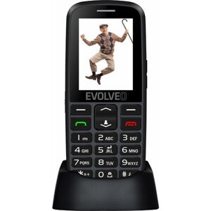 EVOLVEO EasyPhone EG s nabíjacím stojanom čierny
