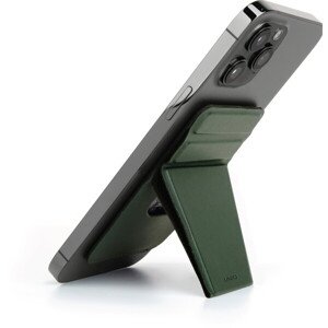 UNIQ LYFT MagSafe stojanček so slotmi pre platobnú kartu tmavo zelený