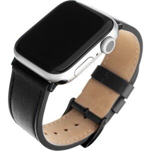FIXED Leather Strap kožený remienok pre Apple Watch 42/44/45mm čierny