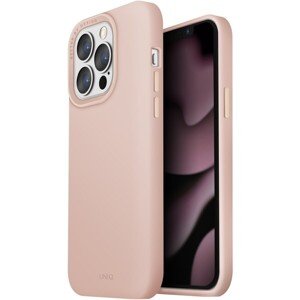 UNIQ Lino Blush Pink MagSafe Compatible iPhone 13 Pro ružový