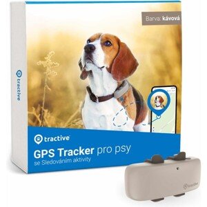 Tractive GPS DOG 4 tracker polohy a aktivity pre psy hnedý