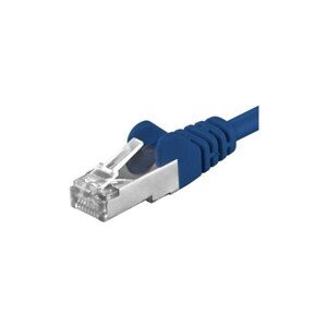 Premiumcord Patch kábel CAT 6a S-FTP RJ45-RJ45 AWG 26/7 2m modrý
