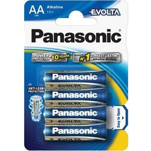 Panasonic Evolta AA alkalické batérie, 4 ks