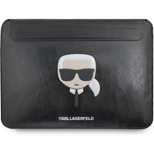 Karl Lagerfeld Head Embossed Computer Sleeve 16" čierny