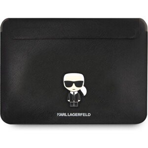 Karl Lagerfeld Saffiano Ikonik Computer Sleeve 16" čierny