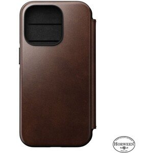 Nomad Leather MagSafe Folio, hnedá - iPhone 14 Pro
