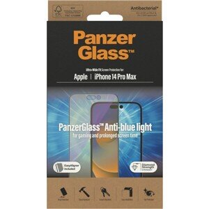 PanzerGlass™ Ultra-Wide Fit iPhone 14 Pro Max s Anti-BlueLight vrstvou a inštalačným rámčekom