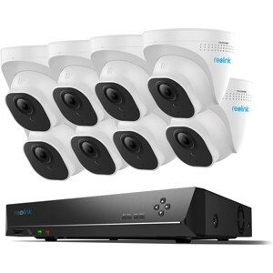 Reolink RLK16-820D8-A Smart dome 4K Security Kit with 3TB Built-In, 16-Channel NVR, 8x RLC-820A