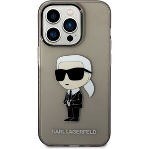 Karl Lagerfeld IML Ikonik NFT kryt iPhone 14 Pro čierny