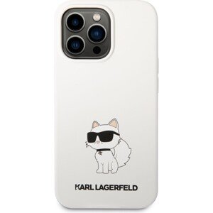 Karl Lagerfeld Liquid Silicone Choupette NFT kryt iPhone 13 Pro biely