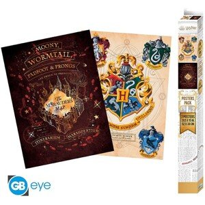 Set 2 plagátov Harry Potter - Crest and Marauders
