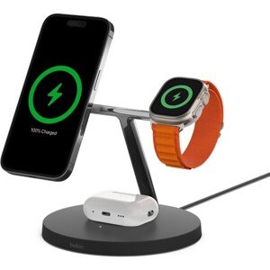 Belkin BOOST CHARGE™ PRE MagSafe 3v1 Bezdrôtové nabíjanie pre iPhone/Apple Watch/AirPods, čierna - N