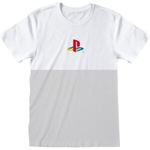 Tričko PlayStation Retro Symbol White Unisex L