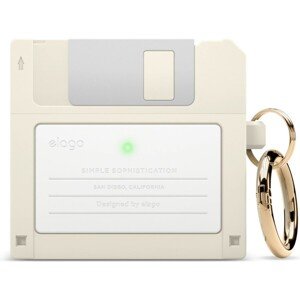 elago Airpods 3 Floppy Disk Case Creamy White