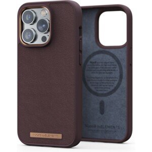 Leather Magsafe Case iPhone 14 Pro Max Dark Brown, Njord Genuine Leather Magsafe Case iPhone 14 Pro