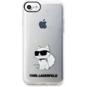 Karl Lagerfeld IML Choupette NFT Zadný Kryt pre iPhone 7/8/SE2020/SE2022 Transparent
