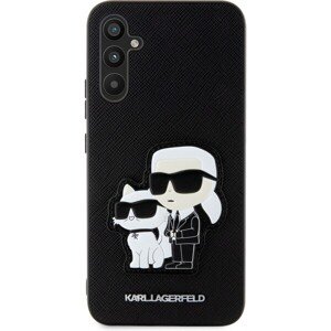 Karl Lagerfeld PU Saffiano Karl and Choupette NFT Zadný Kryt pre Samsung Galaxy A54 5G Black