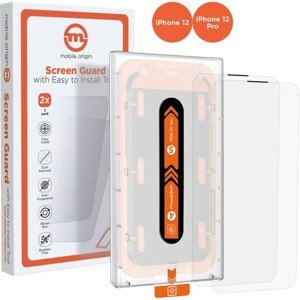 Mobile Origin Screen Guard 2 Pack 2,5D ochranné sklo s aplikátorom iPhone 12 Pro / 12