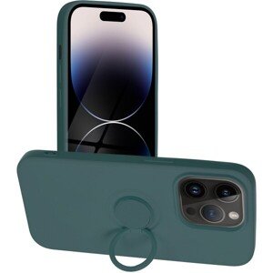 SILICONE RING Case for IPHONE 14 PRO green