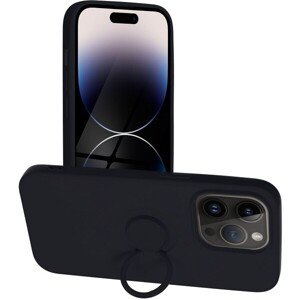 SILICONE RING Case for IPHONE 14 PRO black