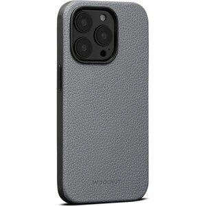 Woolnut kožený kryt pre iPhone 14 Pro Max šedý