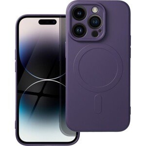 Silicone Mag Cover case compatible s MagSafe pre IPHONE 14 PRO dark purple