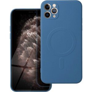 Silicone Mag Cover case compatible s MagSafe pre IPHONE 11 PRO MAX blue