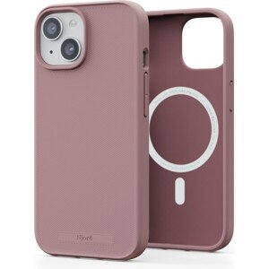 NJORD 100% GRS MagSafe kryt iPhone 15 ružový