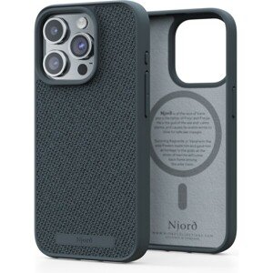 NJORD Fabric MagSafe kryt iPhone 15 Pro tmavo šedý