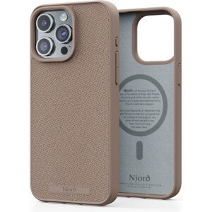NJORD Fabric MagSafe kryt iPhone 15 Pro Max svetlo ružový