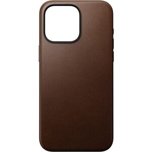 Nomad Modern Leather MagSafe kryt iPhone 15 Pro Max hnedý