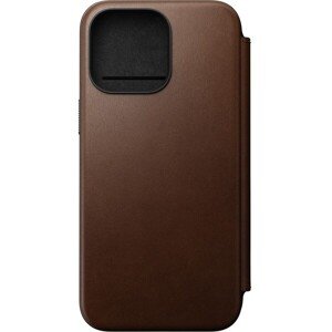 Nomad Modern Leather Folio iPhone 15 Pro Max hnedý