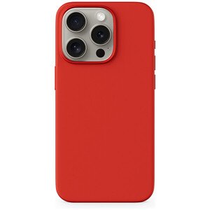 Epico Mag+ Silicone Case iPhone 15 kompatibilný s MagSafe tmavo červený