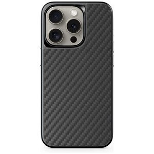 Epico Mag+ Hybrid Carbon Case kompatibilný s MagSafe iPhone 15 čierny