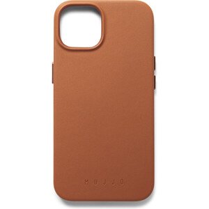 Mujjo Full Leather kryt Apple iPhone 15 svetlo hnedá