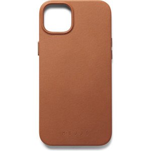 Mujjo Full Leather kryt Apple iPhone 15 Plus svetlo hnedá