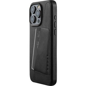 Mujjo Full Leather Wallet púzdro iPhone 15 Pro Max čierny