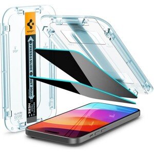 Spigen Glass tR EZ Fit Privacy 2 Pack tvrdené sklo iPhone 15 číre