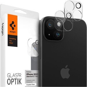 Spigen Glass tR Optik 2 Pack tvrdené sklo na fotoaparát iPhone 15/15 Plus číre