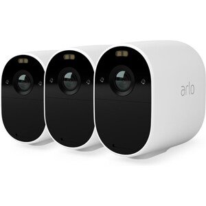 Arlo Essential vonkajšia bezpečnostná kamera 3 Pack (Base station nie je súčasťou balenia) biela