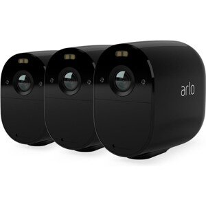 Arlo Essential vonkajšia bezpečnostná kamera 3 Pack (Base station nie je súčasťou balenia) čierna