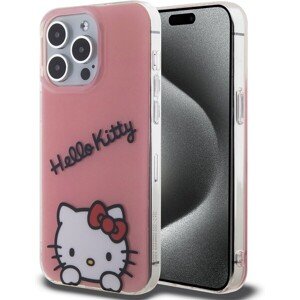 Hello Kitty IML Daydreaming Logo Zadný Kryt pre iPhone 15 Pro Max Pink