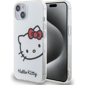 Hello Kitty IML Head Logo Zadný Kryt pre iPhone 13 White